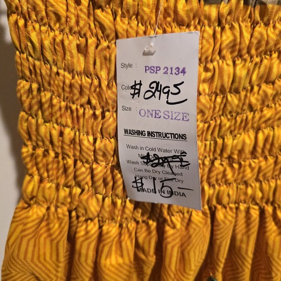 Henna Indian Women's One Size‎ Fits All Multicolor Silk Stretch Pants - Picture 2 of 4